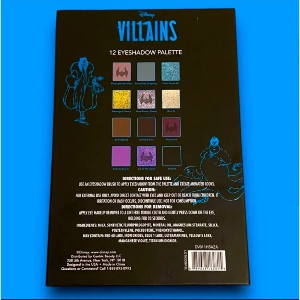 Taste‎ Beauty Disney The Villians Eyeshadow Palette
